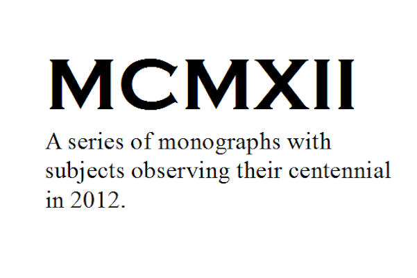 MCMXII - 1912